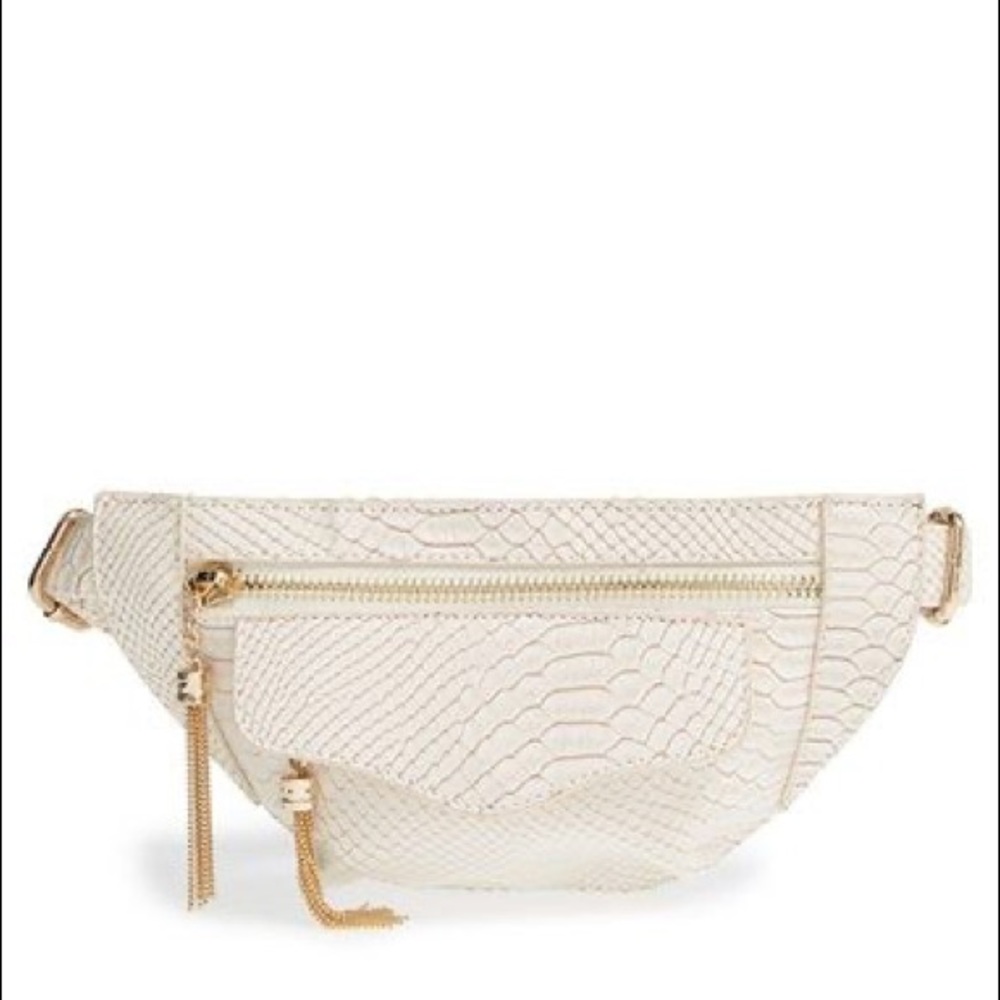 Snake Embossed Belt Bag